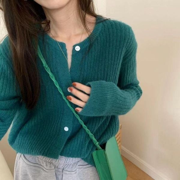 

women's knits & tees autumn 2021 korean style loose temperament solid color pit., White