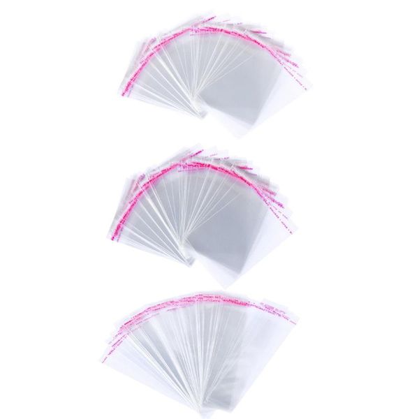 

storage bags 200 clear self adhesive seal plastic