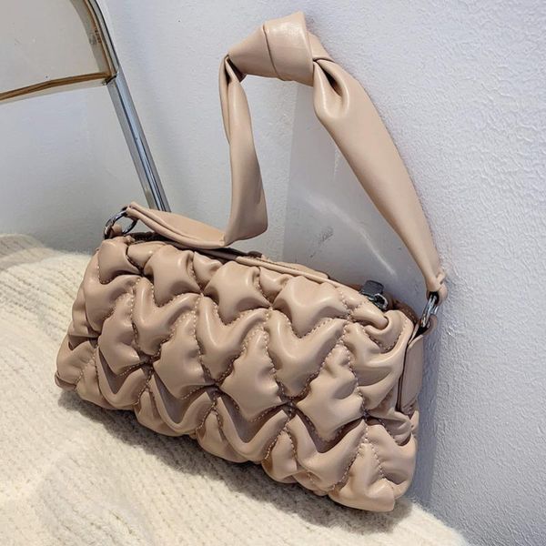 

evening bags brand shoulder women's 2021 niche crossbody wild pleated underarm