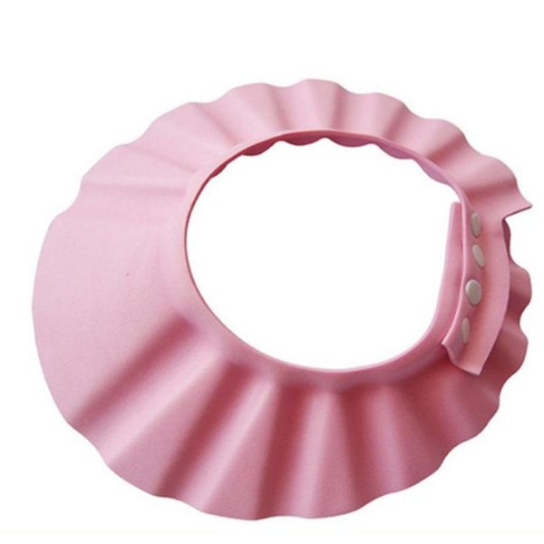 

shower caps baby children kids safe shampoo bath bathing cap hat wash hair shield adjustable elastic