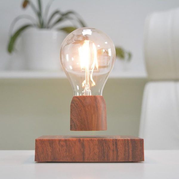 

table lamps 1pc magnetic suspension led light bulb desk lamp creativity floating 360 degree wireless room home office decoration