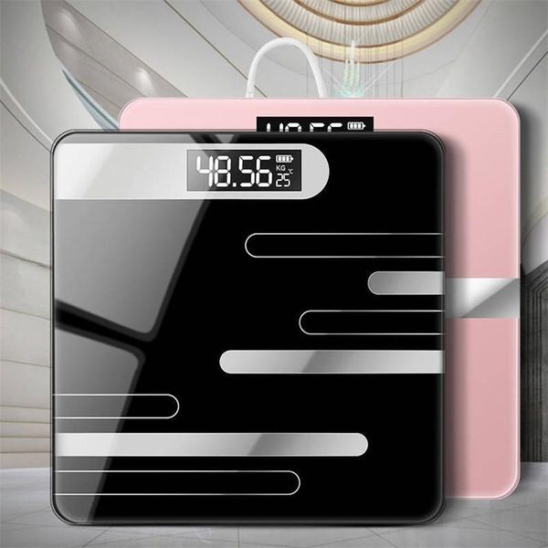 

bathroom & kitchen scales floor body tempered glass lcd digital display for home high-precision measuring smart electronic weight