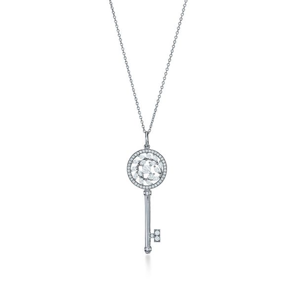 

2021 trendy luxury brand original vine key wedding couple necklace and pendants for women sets, Silver