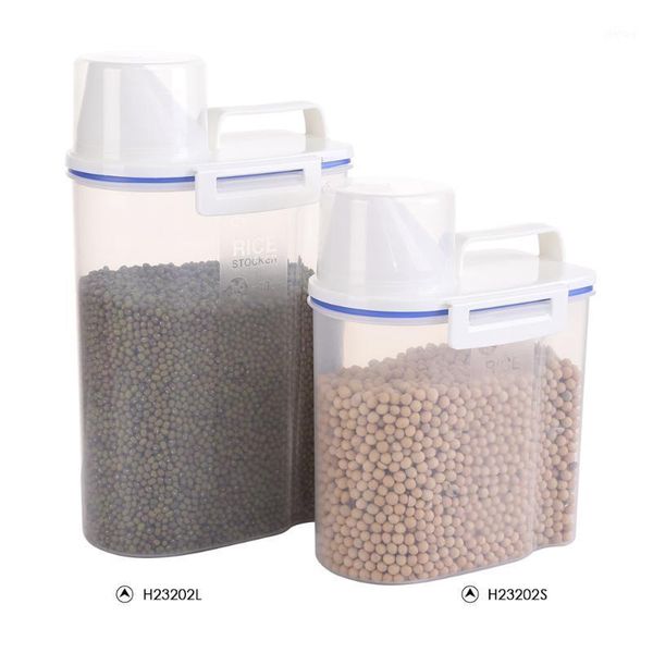

storage bottles & jars kitchen tank transparent sealed box grains food organizer container jar for spices