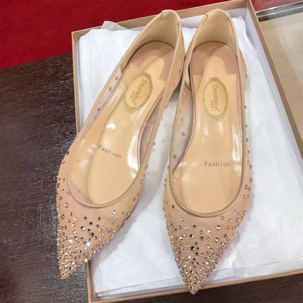 

dress shoes increase flat bottom rhinestone sharp fairy single shoe paillette wedding crystal woman, Black