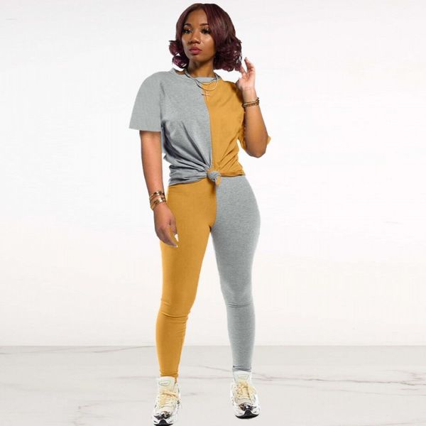 

pants women's summer tracksuits patchwork crop +pants suit two piece set night club sporty outfits street women sets, White