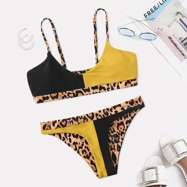 

bikini chenfeng 2020 new suit split swimsuit, White;black