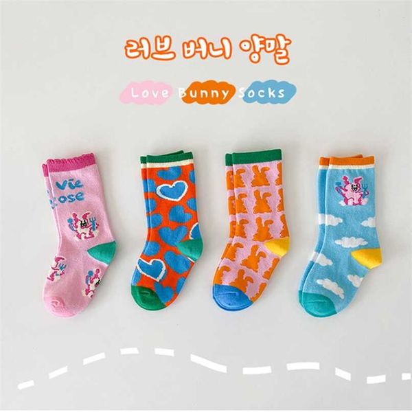 

mi girls sock print cartoon thin cotton breathable socks 211021, Pink;yellow