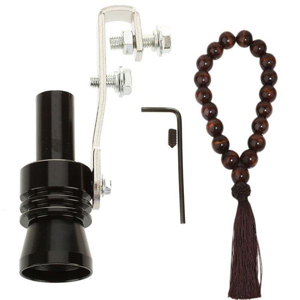 

vacuum cleaner aluminum turbo sound whistle exhaust pipe tailpipe (size l) & rear view mirror hanging decorative wooden beads pendant