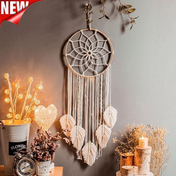 

undefined dreamcatcher macrame nordic decor decoration handmade net tapestry bohemian woven wall hanging home decorative objects & figurines