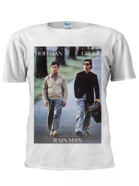 

rain man movie tom cruise dustin hoffman t-shirt men women tshirt m749, White;black