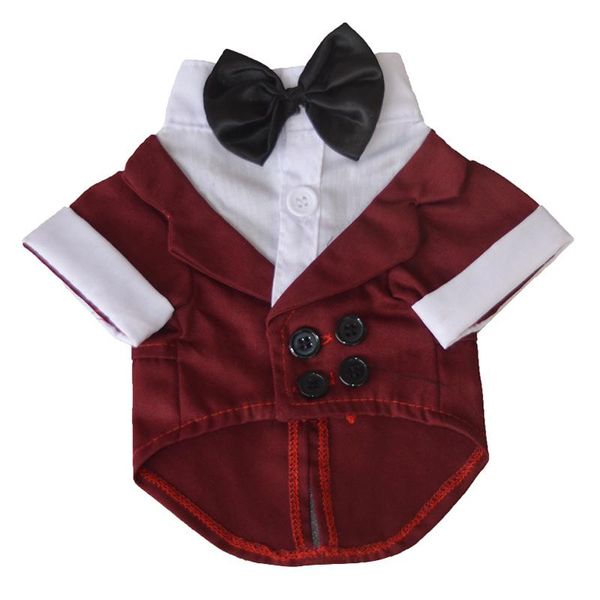 

dog apparel pet costume suit clothes tuxedo breathable fashion for wedding party d6