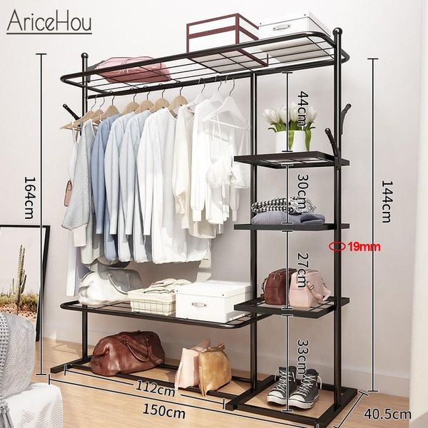 

clothing & wardrobe storage standing coat rack drying clothes garment with shelves shelf hangers for furniture home