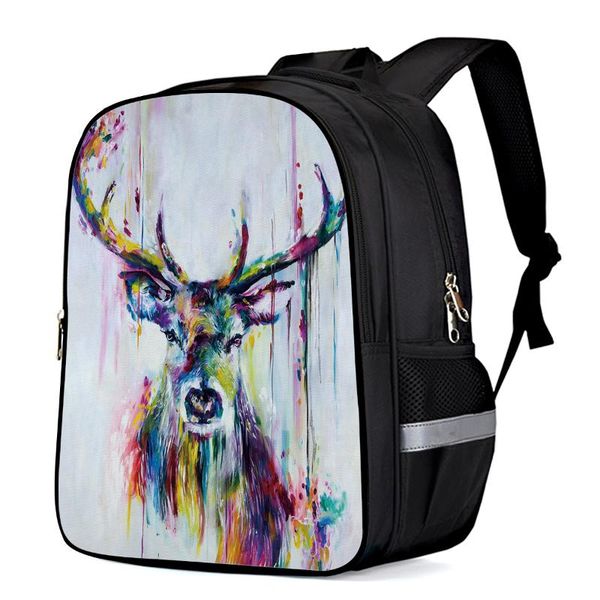 

backpack painted deer toddler boy girl elementary school kindergarten