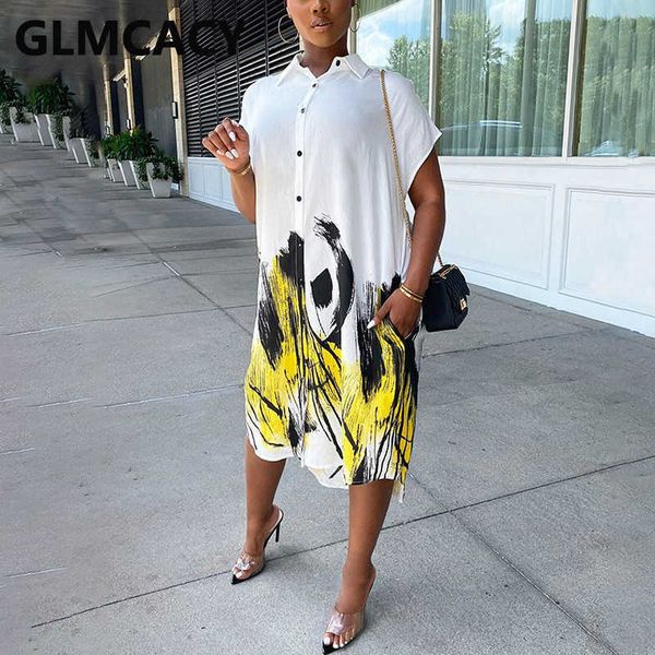 

short sleeve button down shirt dress casual loose summer dress 210702, Black;gray