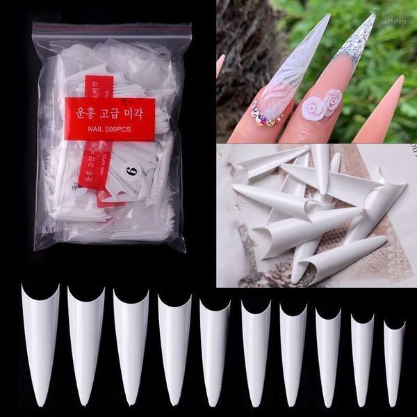 

600pcs bag quick building nail mold tips dual forms finger extension art uv extend gel tool kits1