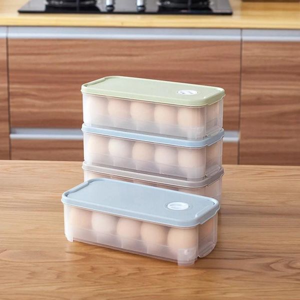 

household kitchen egg boxes can be superimposed multi-layer lid dumplings refrigerator box sub-grid storage package bottles & jars