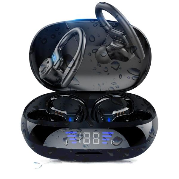 

savioke vv2 wireless headphones sport earbuds touch control led display music headset for huawei auriculares cell phone ear earphones