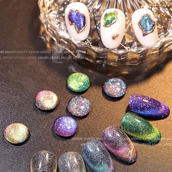 

nail gel glitter polish semi permanent dream quicksand cat eye art varnish base coat uv tslm2, Red;pink