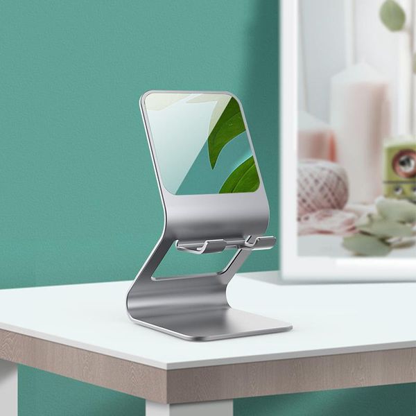 

cell phone mounts & holders deskmirror stand aluminum alloy holder bracket universal table mount portable vanity