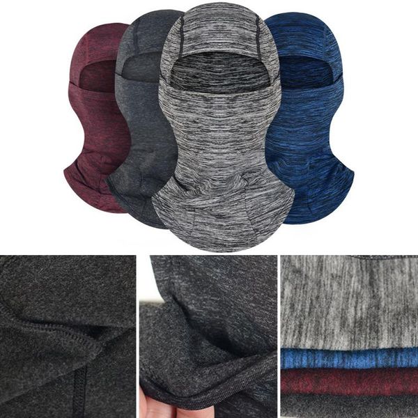 

bicycle full face scarf running cap anti-uv bandana warm cool outdoor breathable warmer camping motorcycle cycling caps & masks, Black