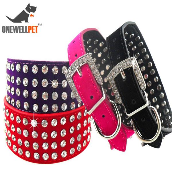 

dog collars & leashes oellpet brand quality flocking collar with decoration of rhinestones and four colors to selected for teddy other pet d