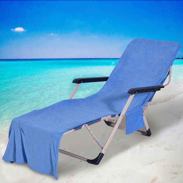 

portable beach chair towel long strap bed cover with pocket for summer outdoor garden pool sun lounger covers