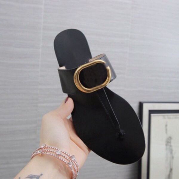 

2021 brand luxurys designers shoes fashion women sandals woman bow summer indoor outdoor beach slipper size 35-45, Black