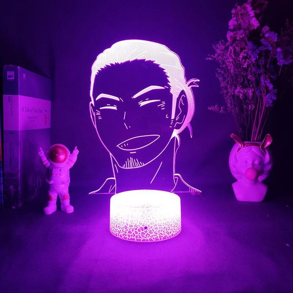 

night lights 3d led light anime haikyuu kageyama shoyo hit win home decor bedroom 16color usb remote table lamp for child birthday gift