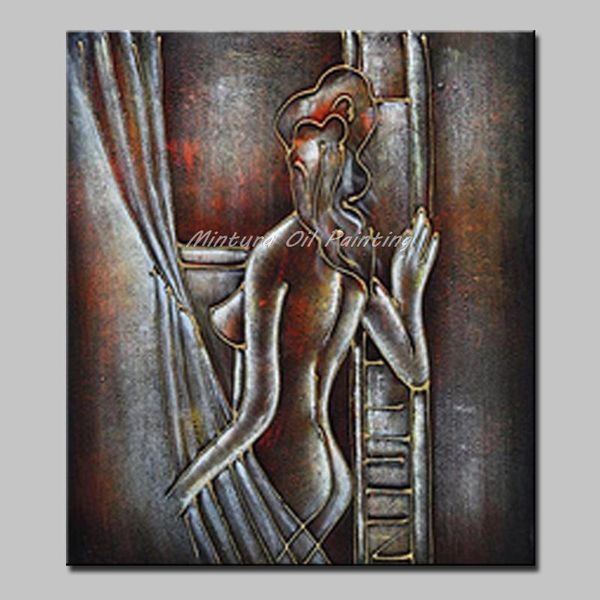 

paintings mintura modern home decor hand painted wall art naked women abstract oil painting on canvas for living room figure pictures