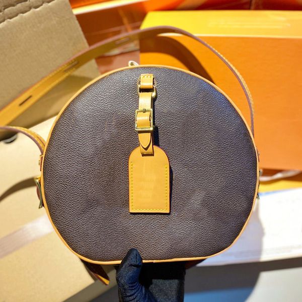 

women round bag cross body bag lady purse fashion letter old flower genuine leather zipper adjustable shoulder strap avo