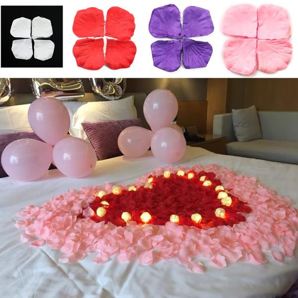

decorative flowers & wreaths 100 pieces of non-woven wedding supplies romantic simulation rose petals room layout valentine's day propo