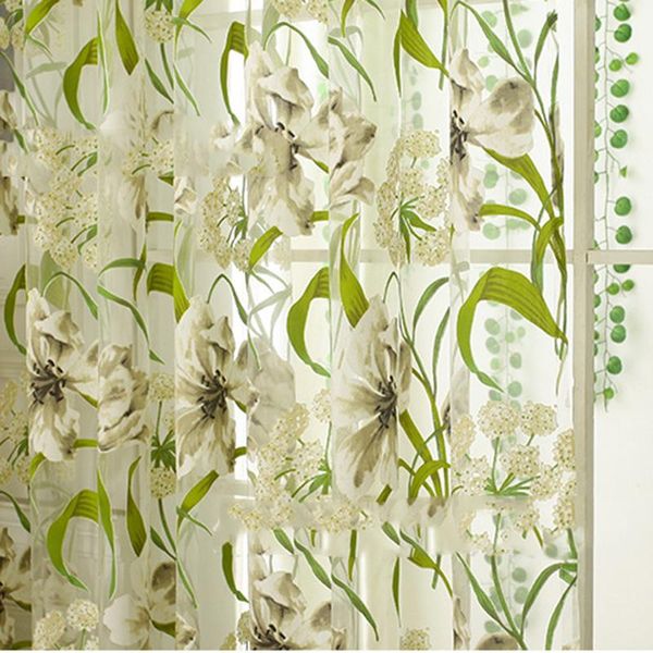 

curtain & drapes 2021 special offer perspective woven office cortina classical burnout flower tulle for treatments bedroom sheer drape panel