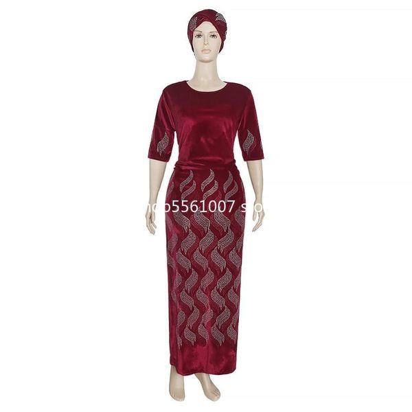 Ethnische Kleidung 3XL Plus Größe 2021 Ankünfte African Dashiki Blumen Muster Print Kleid 3/4 Ärmel Casual Kleider für Frauen