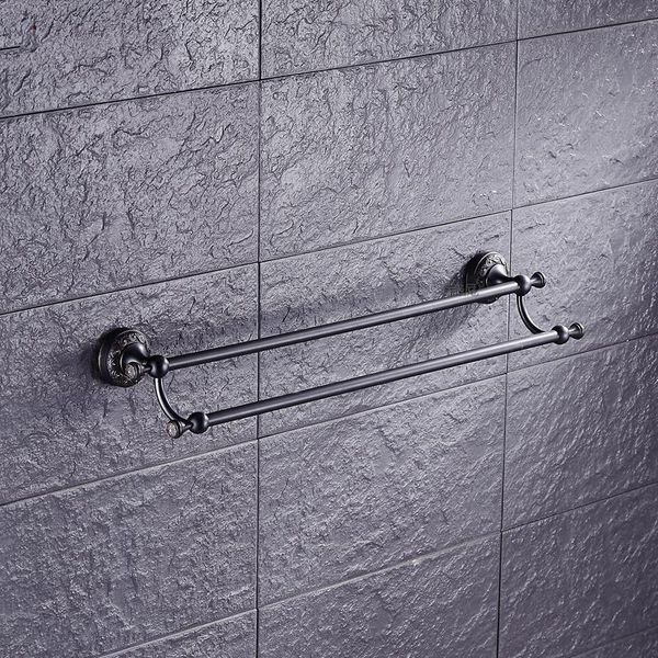 

bathroom sink faucets european simple towel bar hanging copper black bronze retro accessories