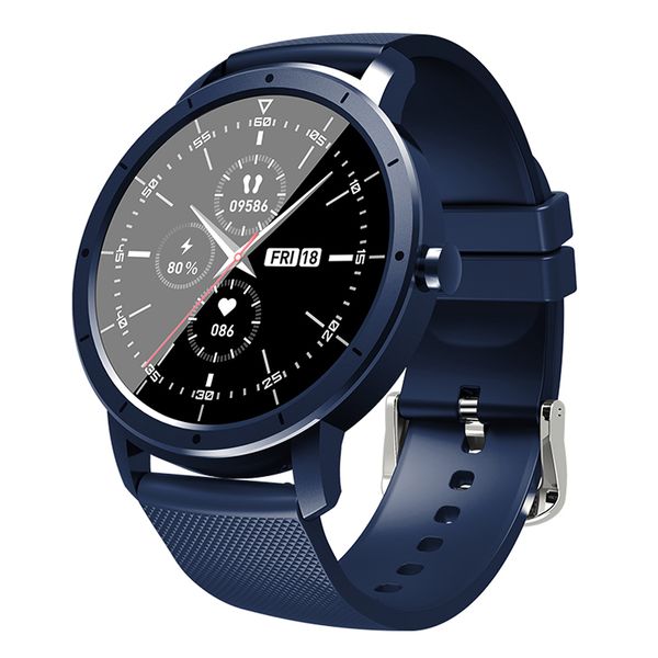 HW21 Rodada Smart Watch 1.32 Polegada Mensagem Lembrete Strong Battery Sports Relógios Coração Fitness Tracker Pulseira