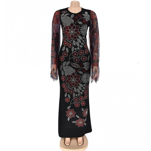 

dresses 2021 african dresses for women black africa clothing muslim long dress fashion african diamonds maxi dress for lady, Black;gray