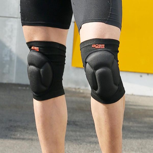 

wrist support sports thickened sponge knee pads goalkeeper kneeling dance rock climbing breathable non-slip anti-collision anti-fall, Black;red