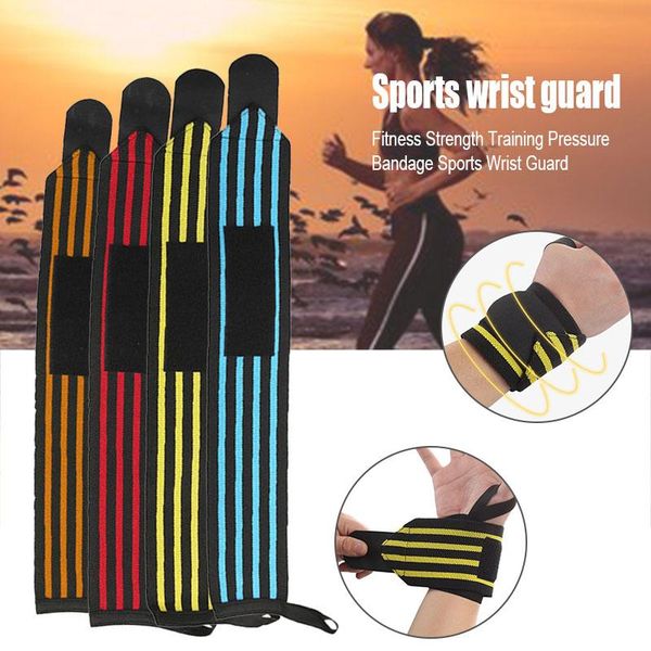 

wrist support 1 pair wristband supports brace straps wraps for weight lifting sports fdx99, Black;red