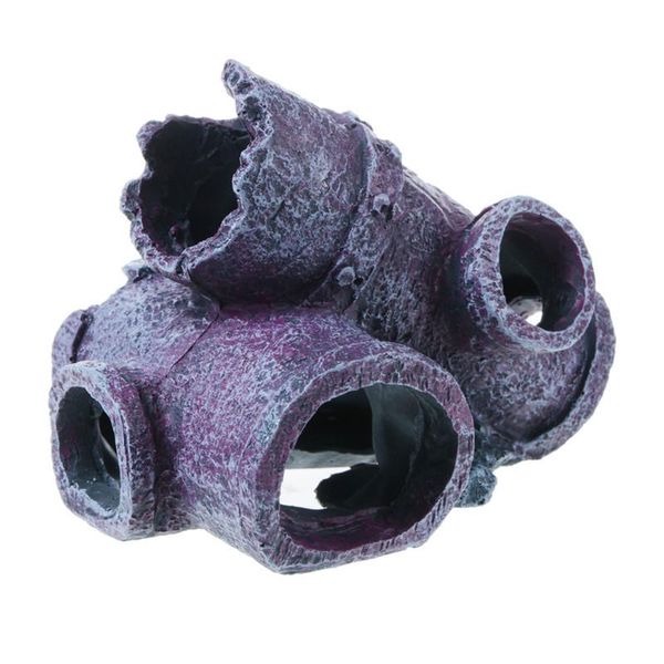 

decorations saim ancient broken tube stone fish tank landscaping water pipe decoration shrimp shelter cave aquarium ornaments