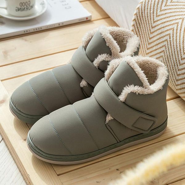 

cotton slippers for women 2021 bag and winter snow non-slip fluffy to wear, Black