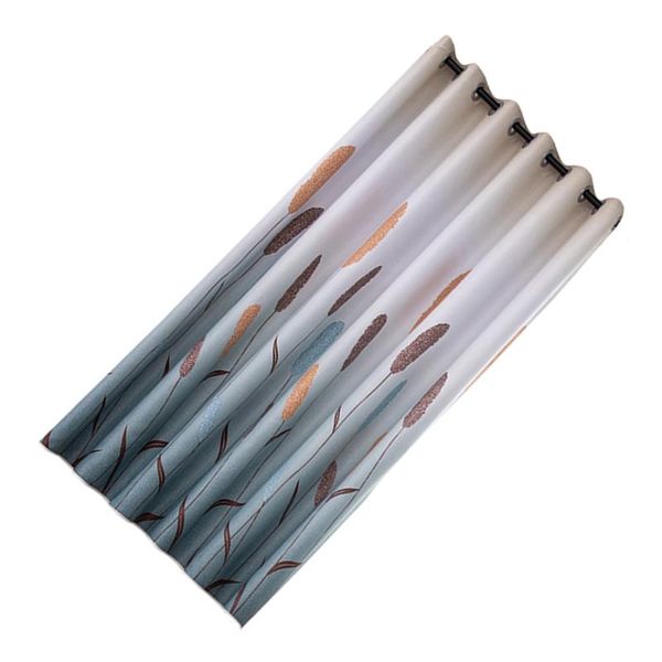 

curtain & drapes 1 pc window simple aloe printed blackout heat insulation punching - 100x200cm (grey)