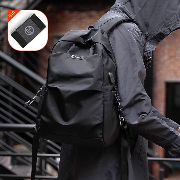 

backpack mazzy star school fashion men bag water proof external usb charge ms_936