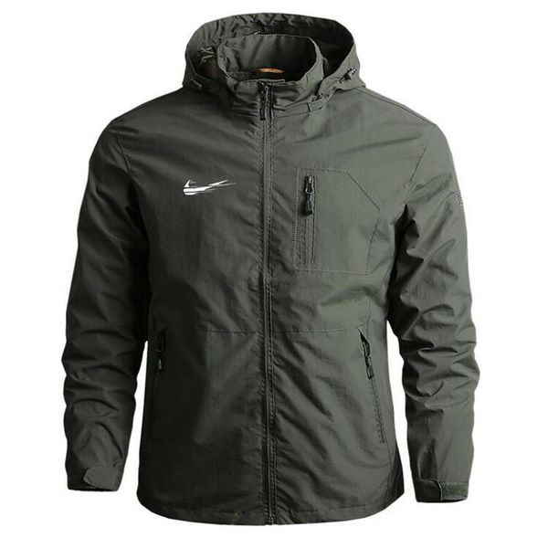 

men's jackets men outdoor hiking waterproof hooded windbreaker coat 2021 autumn casual jacket tactics military 5xl, Black;brown