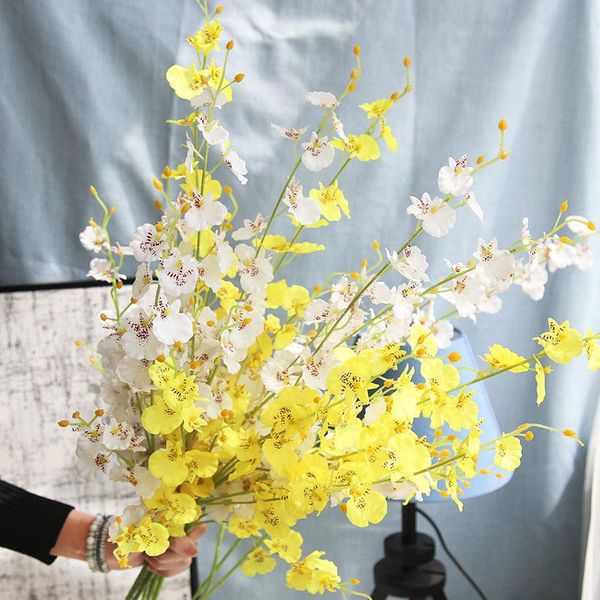 

decorative flowers & wreaths 100cm fake flower phalaenopsis bonsai home garden four seasons plants bush