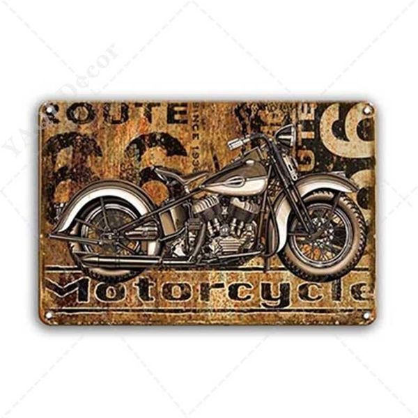 

vintage motorcycles tin sign retro motor garage decor metal plate signs for man cave pub bar home decoration wall decora