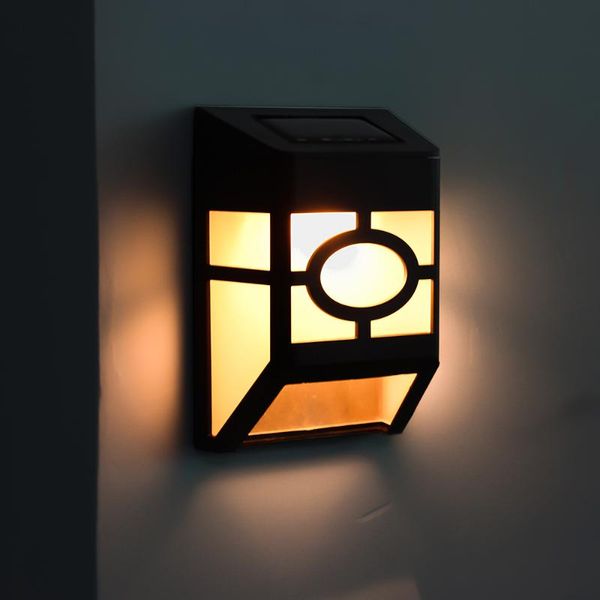 

solar lamps street lamp outdoor waterproof garden 2 led grid corridor light rain proof no wiring