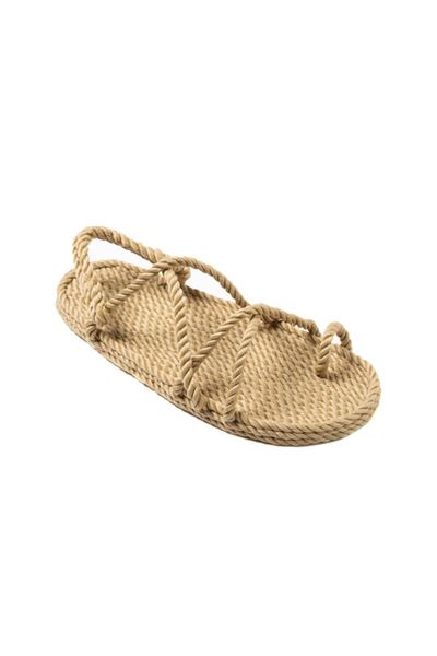 

sandals women's beige wanderer rope c001, Black