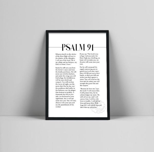 

paintings psalm 91 scripture wall art, he who dwells in the shelter, bible verse artwork for your christian home decor