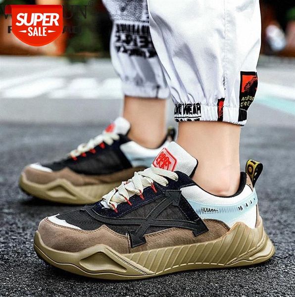 

man shoes 2020 new chunky sneakers male casual shoes fashion men dad platform sneaker basket harajuku krasovki a-004 #8m3f